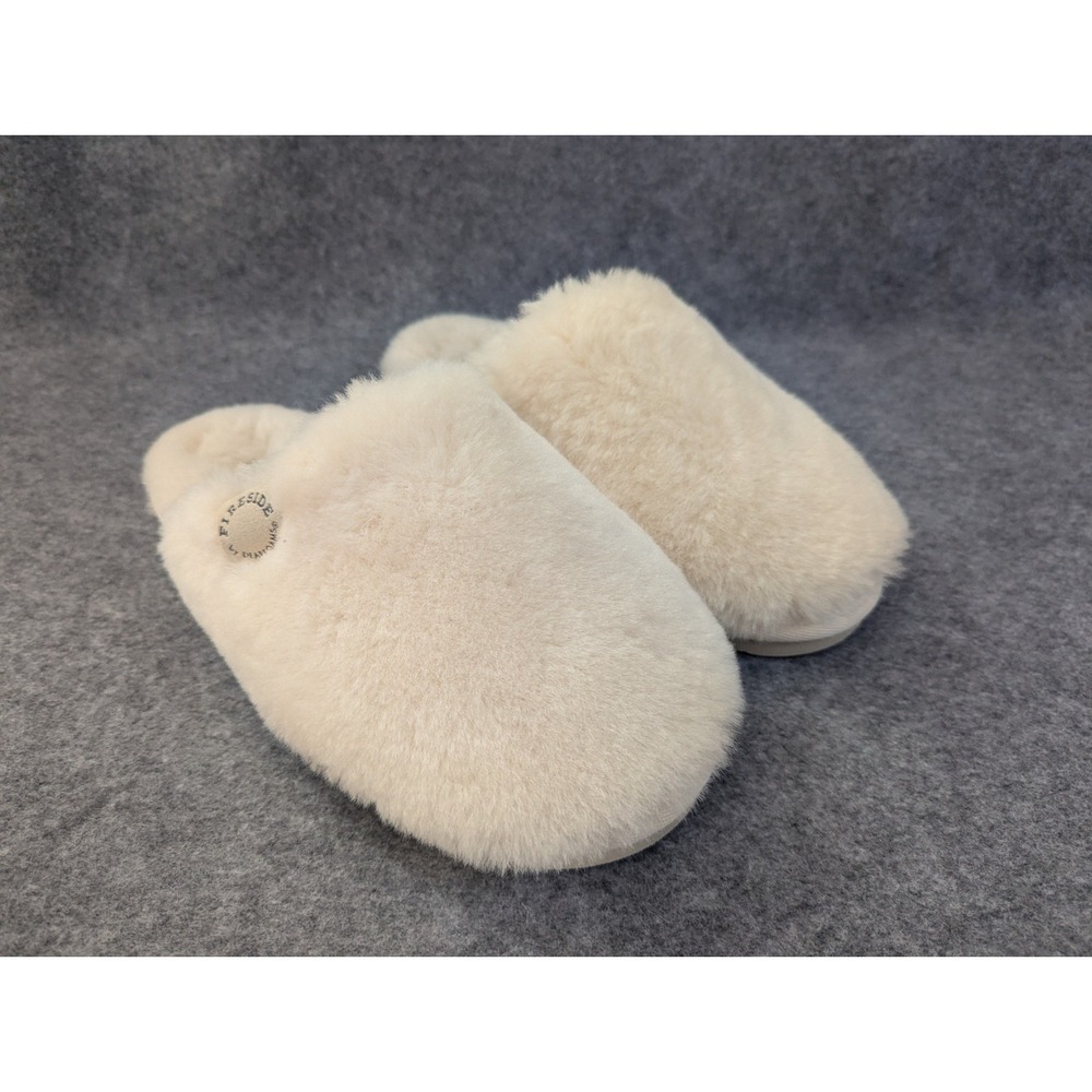Fireside by Dearfoams Women's Maryboro Genuine Shearling Fuzzy Clog